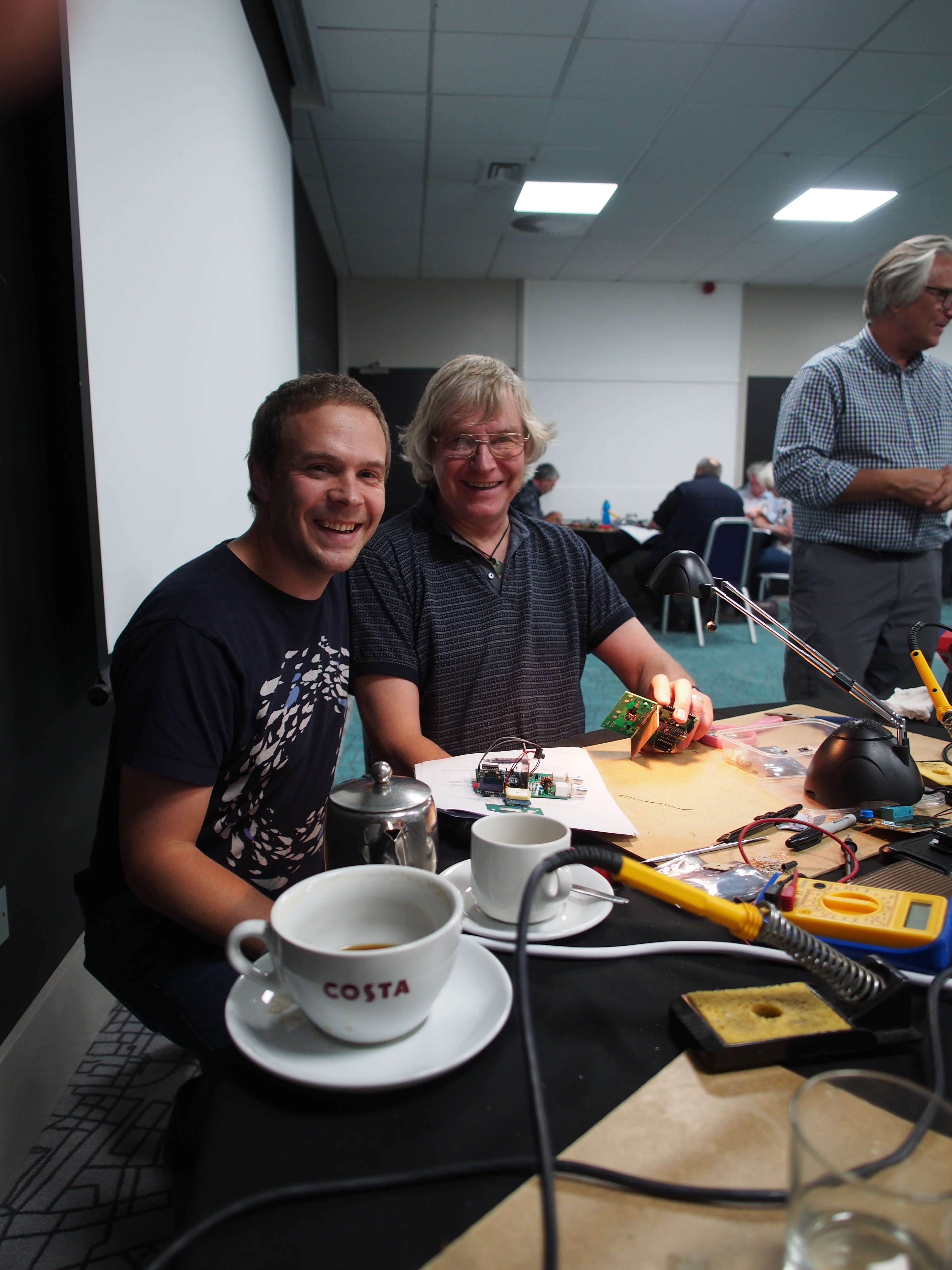 M0PUH and MW6KPF at the buildathon